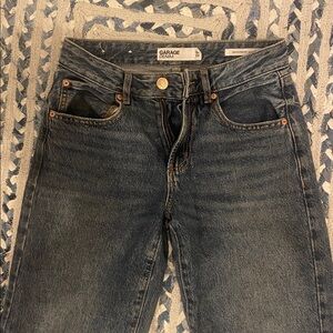 garage low rise straight jeans
